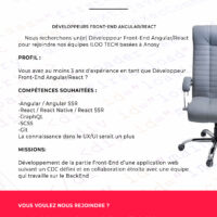 Développeur Front-End Angular/React