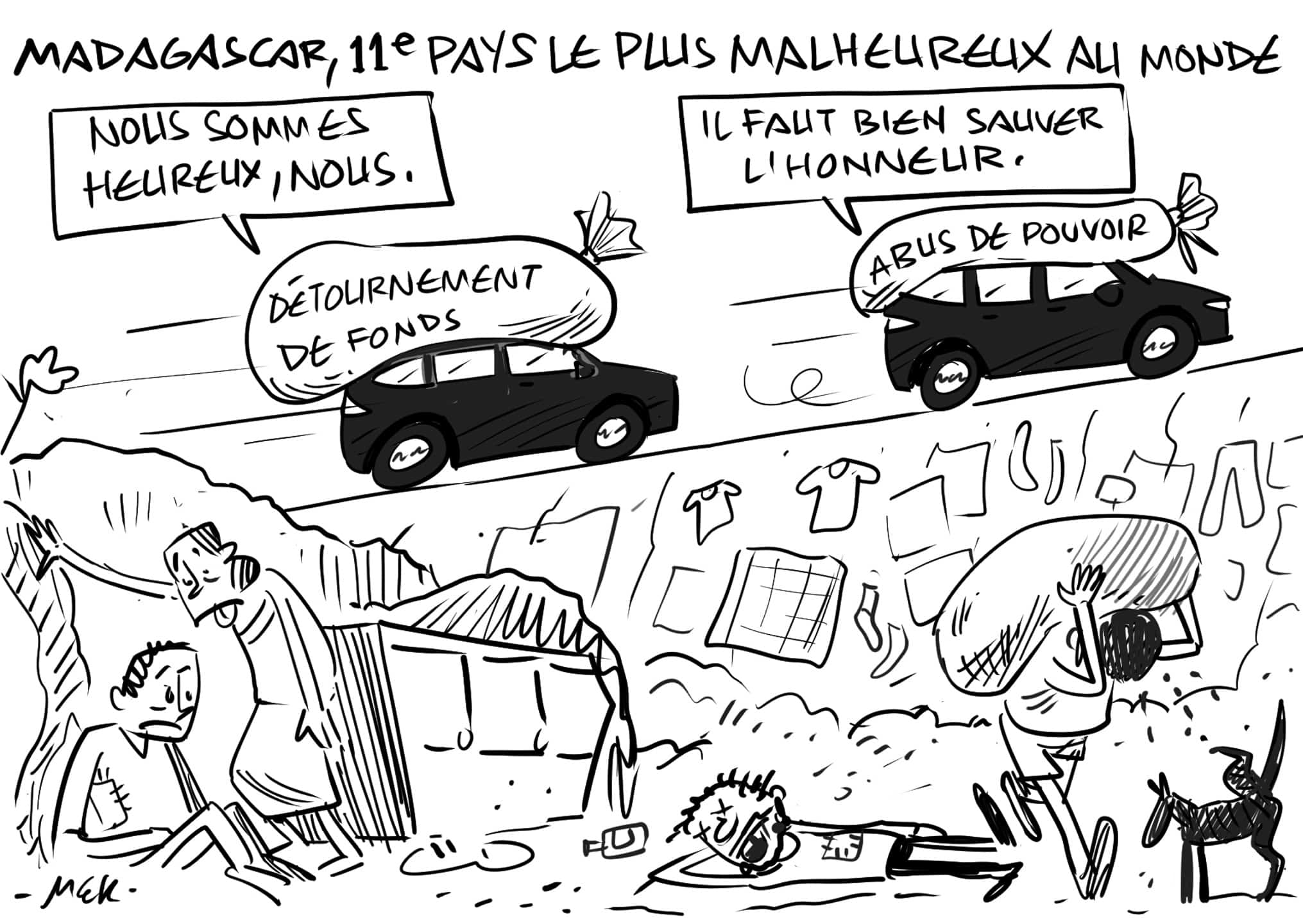 Madagascar parmi les 20 pays les plus malheureux au monde