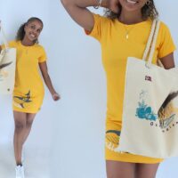 Caméléon Madagascar - Robe manche courte Océan Indien - 52500 AR ou 262 500 Fmg